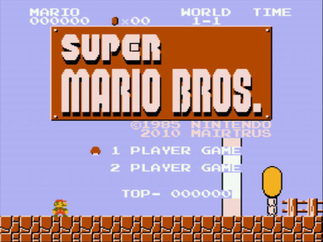 New Strange Mario Bros - Genesis Title Screen